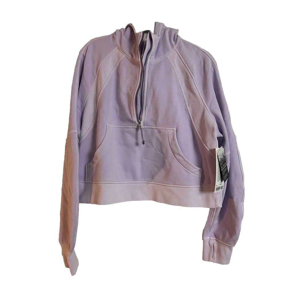 Lululemon Scuba Oversized Half Zip Hoodie - Mineral Dye Purple Cosmos Sz M/L